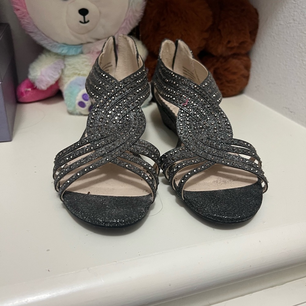 Glitter sliver shoes